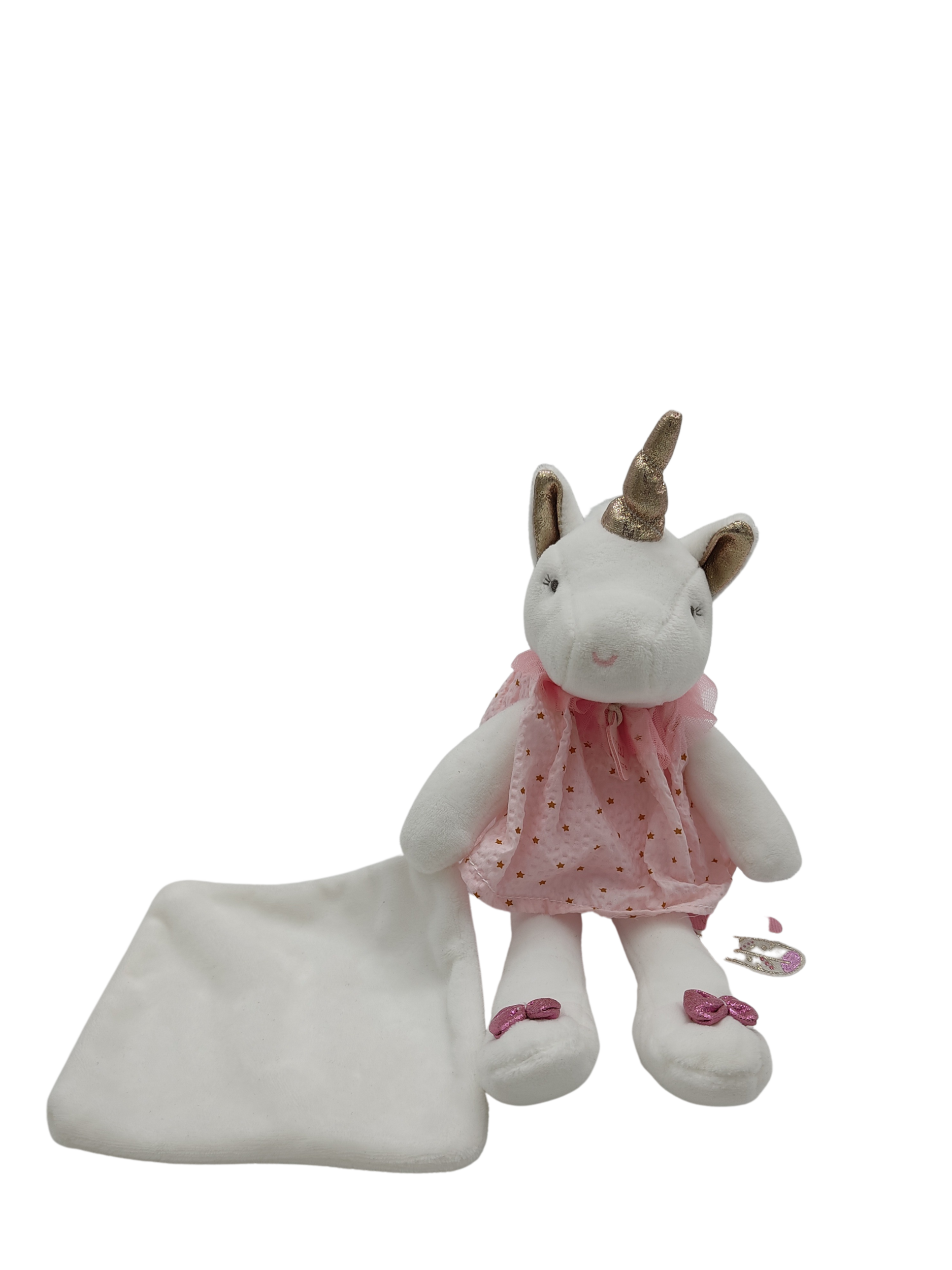 Peluche licorne rose BABY NAT