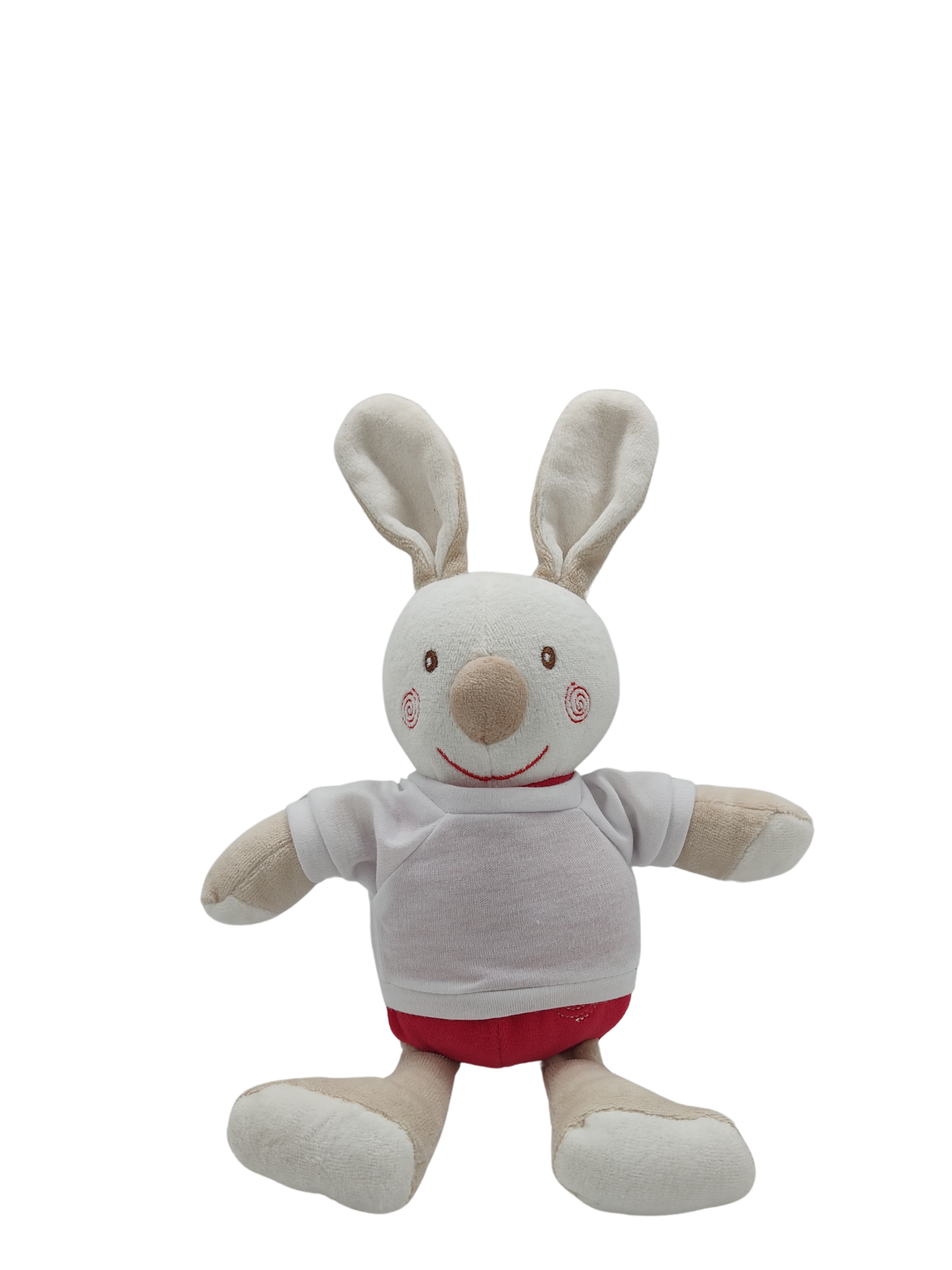 Peluche lapin corps rouge SUCRE DORGE