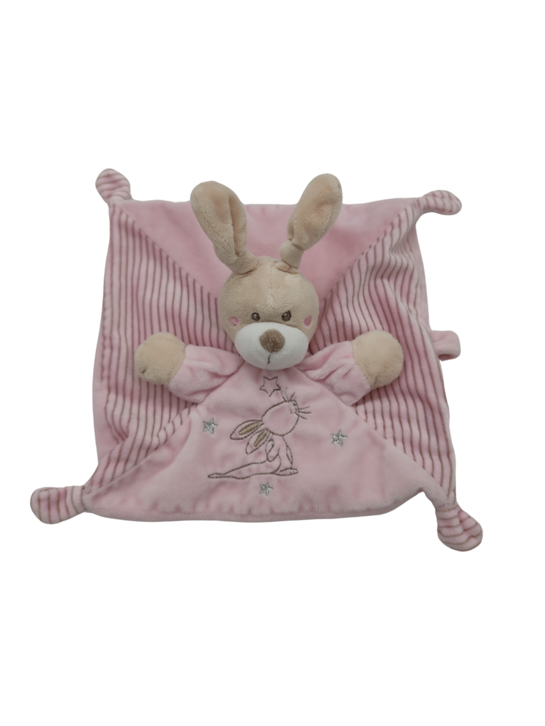 Doudou lapin attache tétine NICOTOY