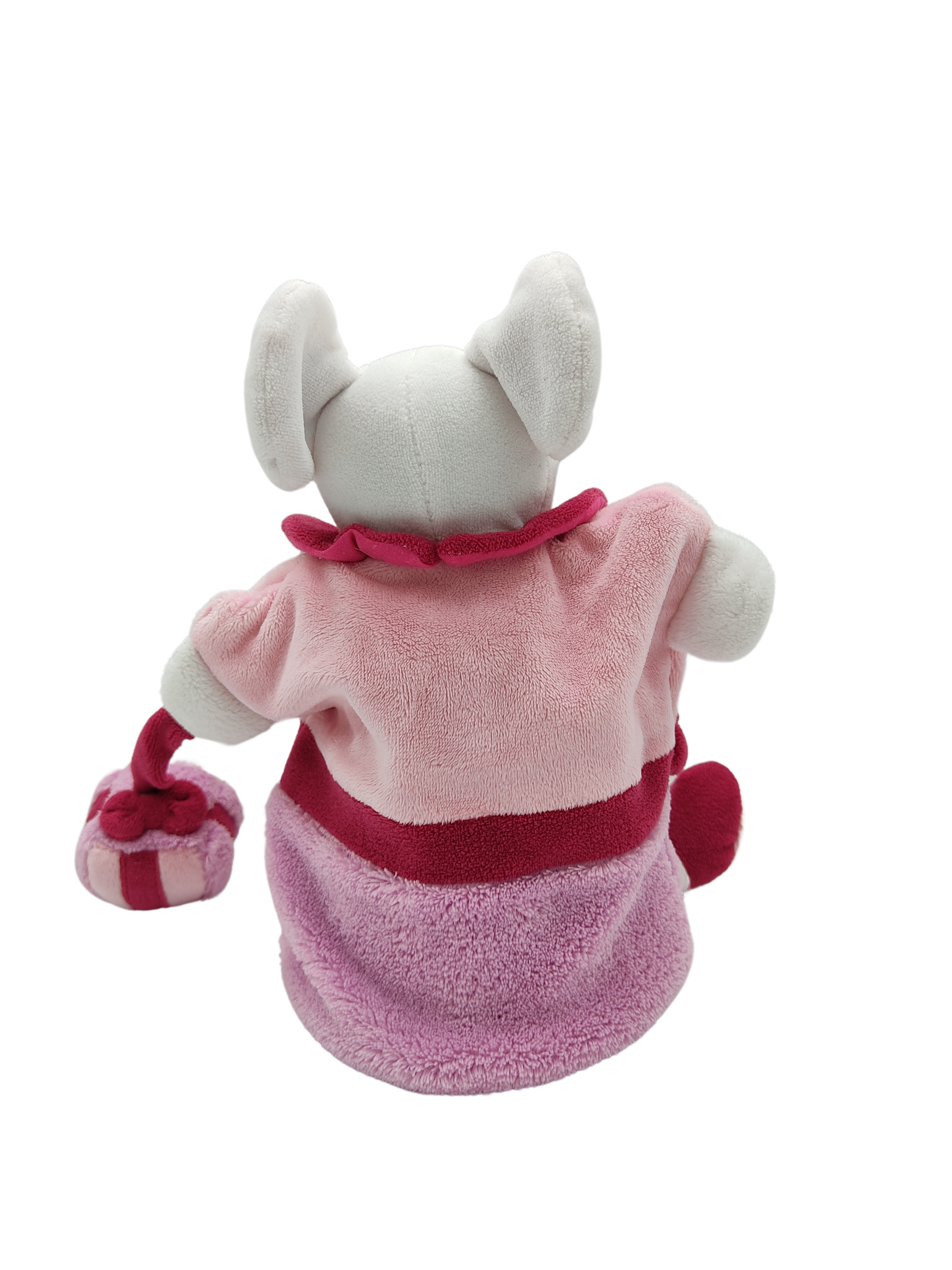 Doudou souris rose et violette marionnette DOUDOU ET COMPAGNIE