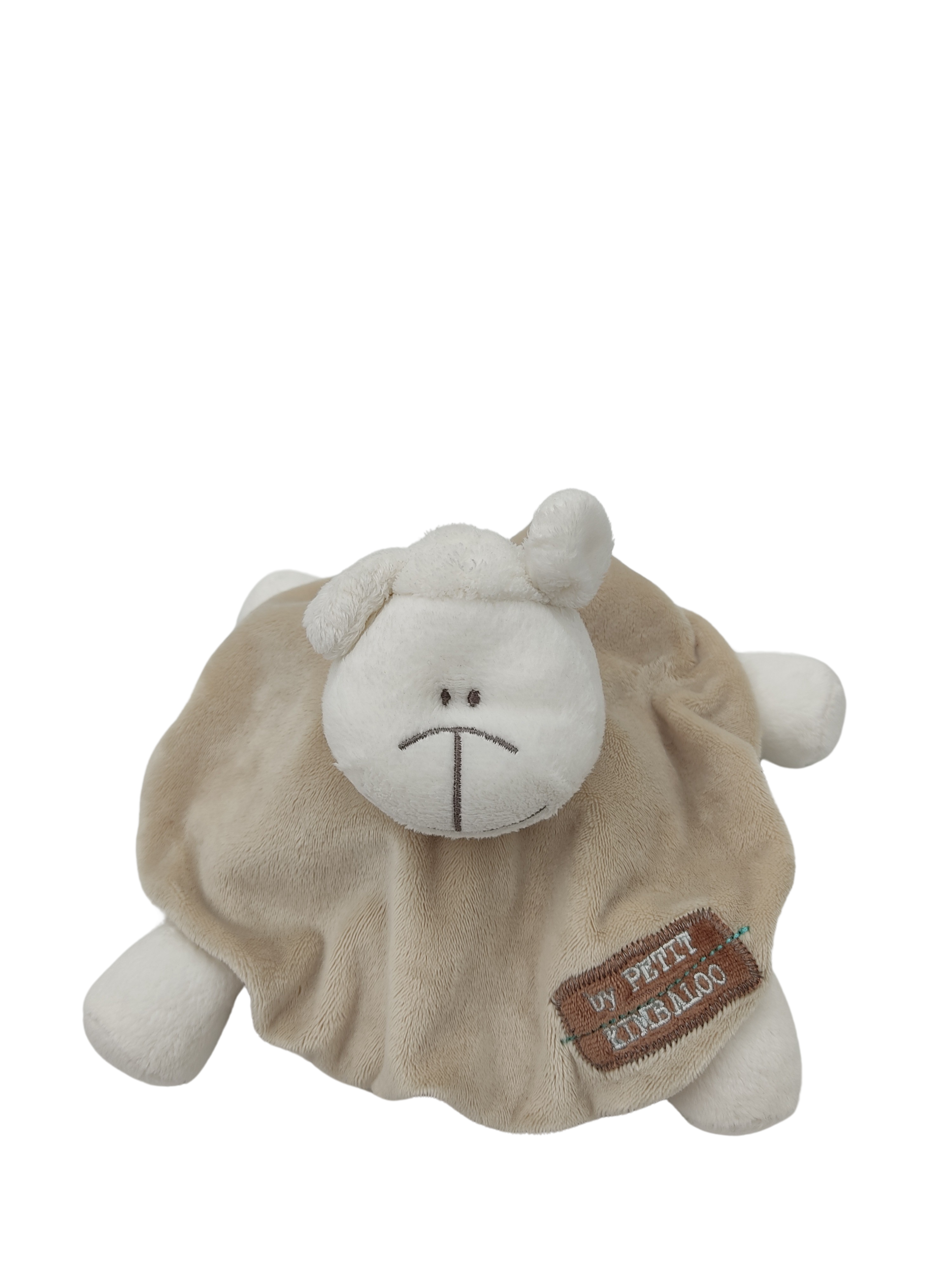 Doudou mouton beige rond KIMBALOO