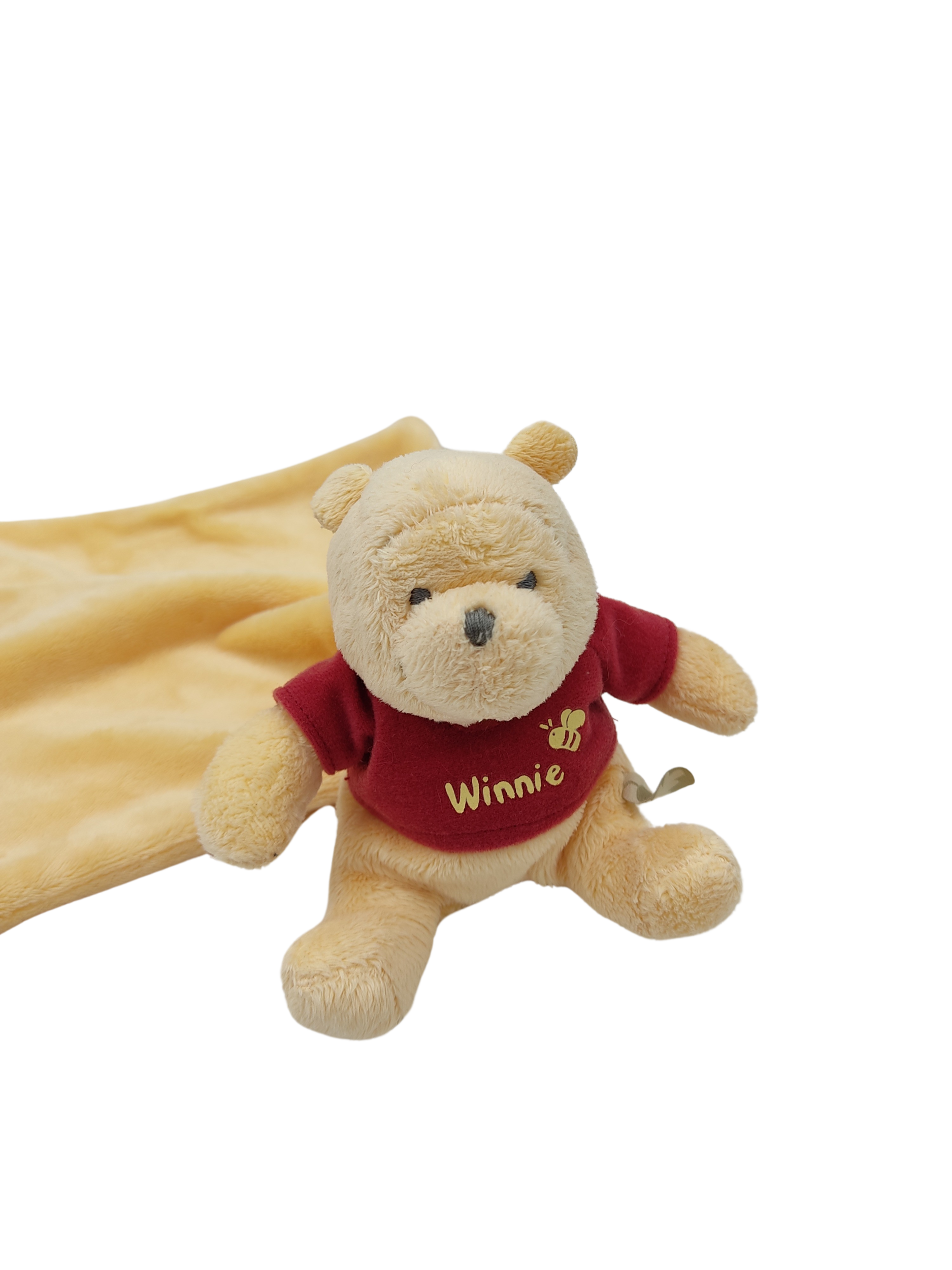 Doudou mouchoir Winnie l'ourson DISNEY Simba Toys Little Winnie ble