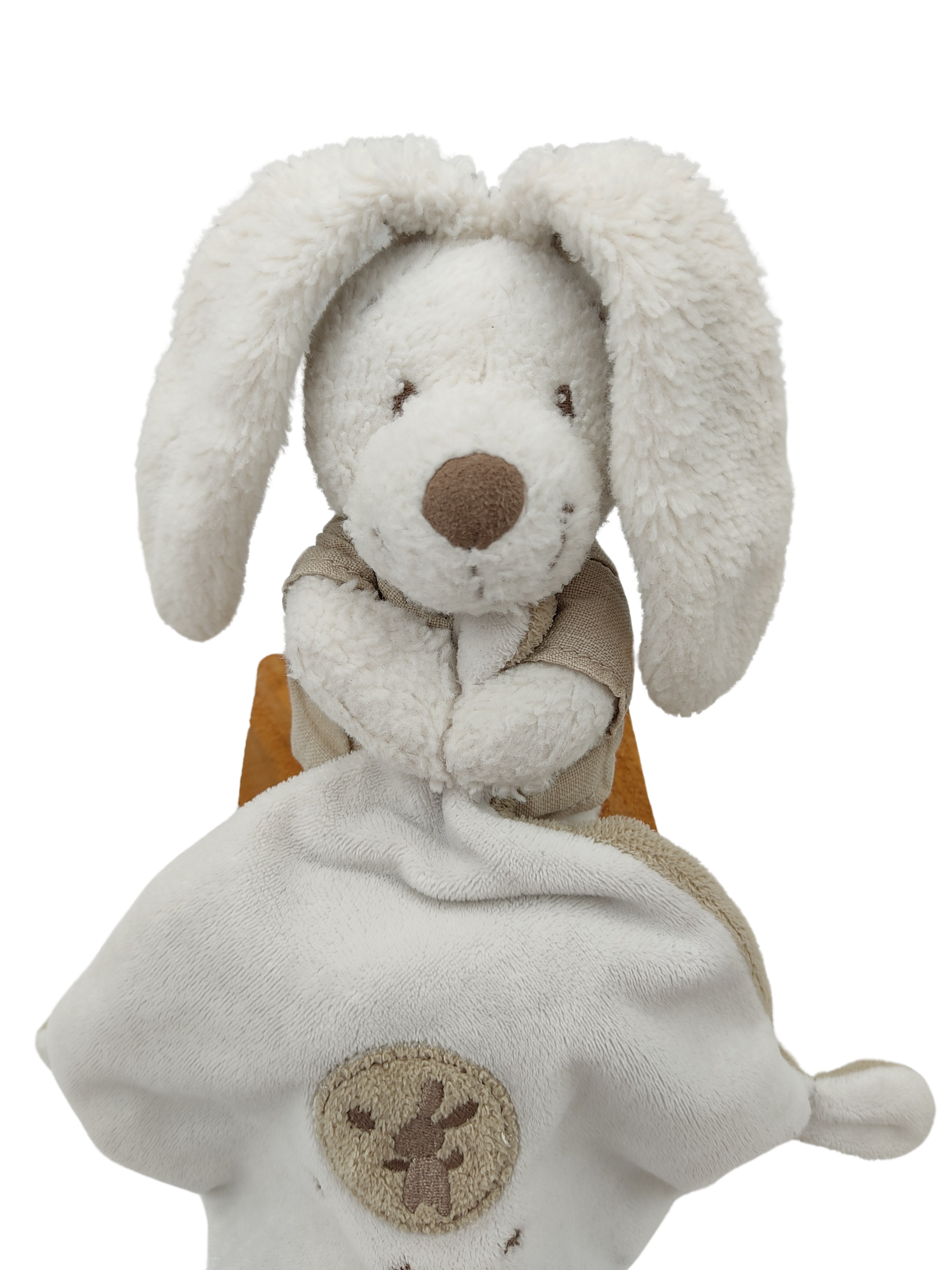 Doudou lapin blanc POMMETTE