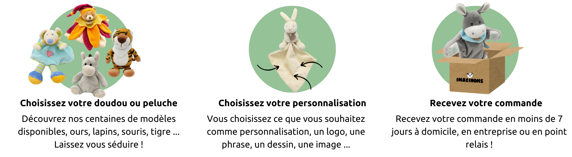 choisissez votre doudou ou peluche