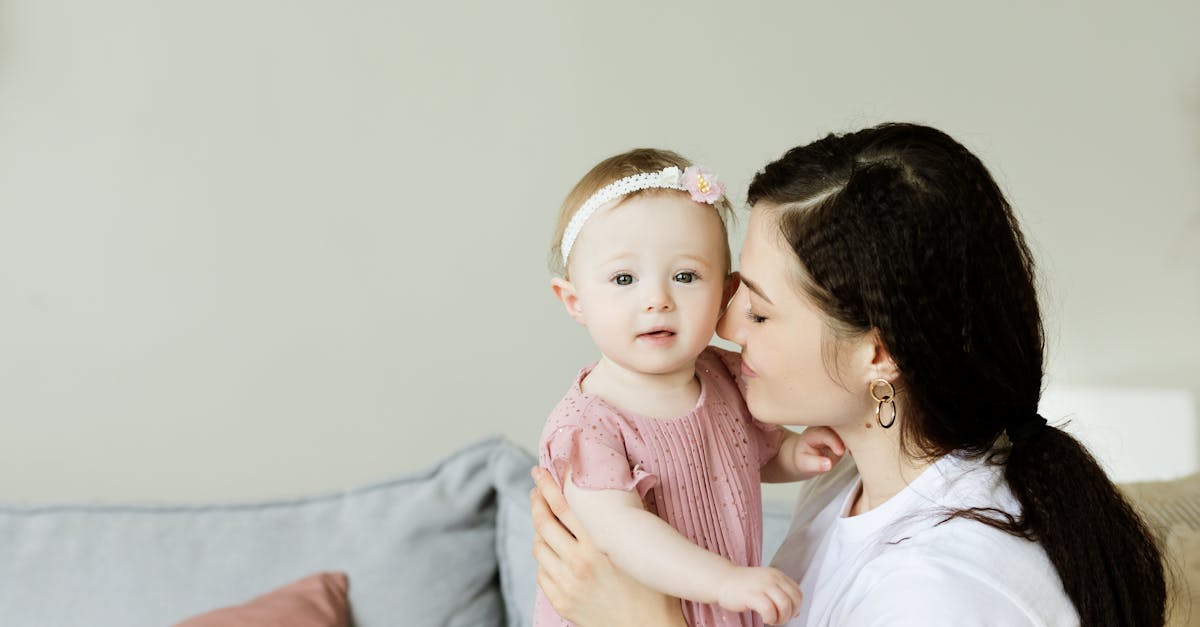 Bébé fille et maman