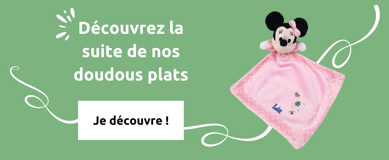 Doudou personnalisé plats