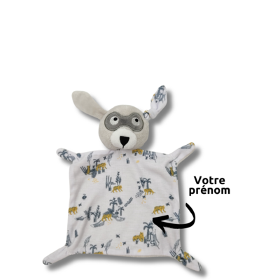 Doudou personnalisé prénom chien
