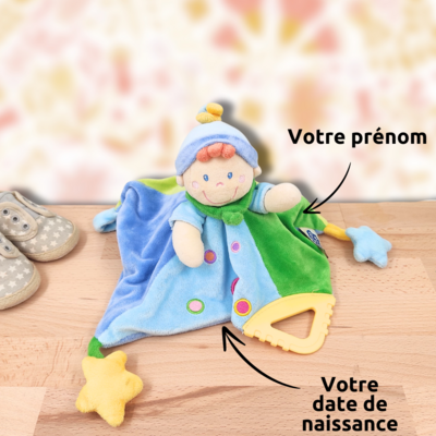 Doudou personnalisé petit garçon