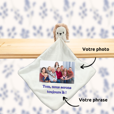 doudou personnalisé photo