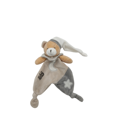 Doudou ours gris luminescent BABY NAT