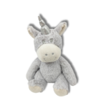 Licorne gris peluche