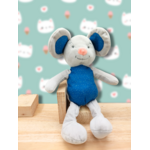 Peluche souris bleu