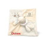 Doudou ours beige carré