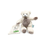 Doudou mouchoir ours blanc