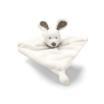 Doudou lapin blanc carré  (1)