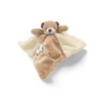 Doudou marron et beige ours carré (2)