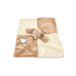 Doudou marron et beige ours carré (1)