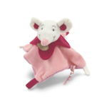 Doudou souris carré rose doudou et compagnie