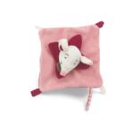 Doudou souris carré rose doudou et compagnie