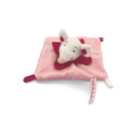 Doudou souris carré rose doudou et compagnie