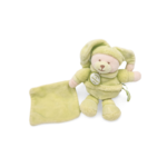 Doudou vert ours mouchoir (1)