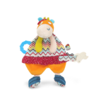 Doudou plat eveil vache multicolore