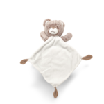 Doudou ours marron et blanc