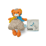 Doudou personnalisé lion mouchoir