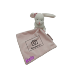 Doudou lapin mouchoir rose DOUDOU ET COMPAGNIE