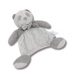 Doudou panda gris