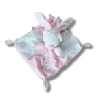 Doudou personnalisé lapin ours rose