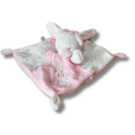 Doudou personnalisé lapin ours rose