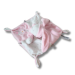 Doudou personnalisé lapin ours rose