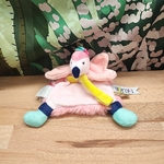 Doudou oiseau rose