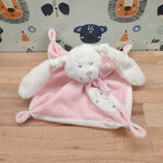 Doudou lapin rose Tex