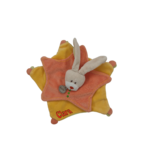 Doudou lapin orange et jaune BABY NAT