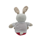 Doudou lapin corps rouge t-shirt SUCRE DORGE