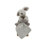 Doudou lapin blanc mouchoir BABY NAT