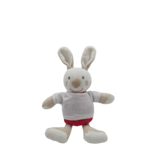 Peluche lapin corps rouge SUCRE DORGE