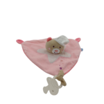 Doudou ours rose plat phosphorescent SUCRE DORGE