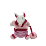 Doudou souris rose et violette marionnette DOUDOU ET COMPAGNIE