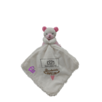 Doudou ours blanc mouchoir bisous papillon DOUDOU ET COMPAGNIE