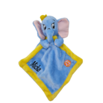 Doudou Dumbo éléphanteau blanc et jaune NICOTOY DISNEY