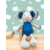 Peluche souris bleu