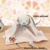 Doudou lapin rose plat Bout'chou