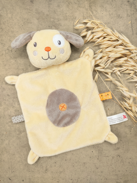 Doudou chien jaune