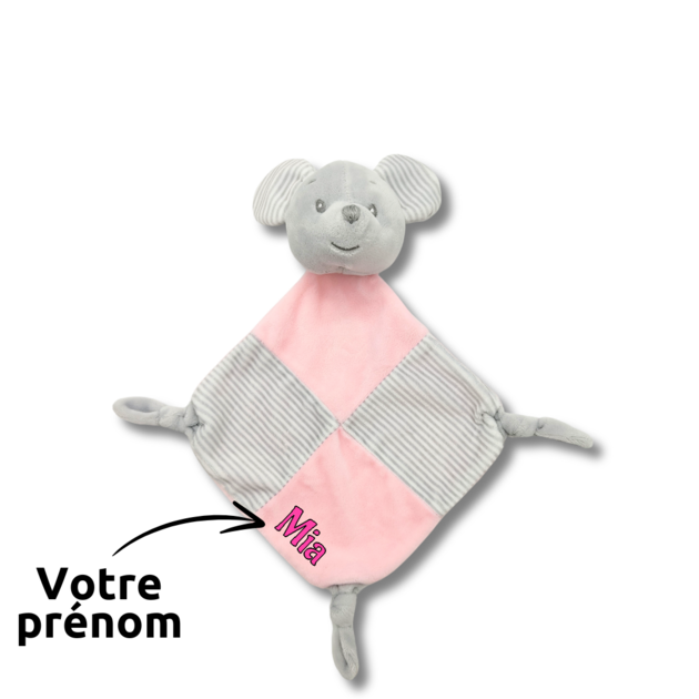 Doudou personnalisé souris