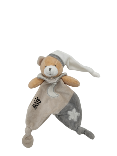 Doudou ours gris luminescent BABY NAT