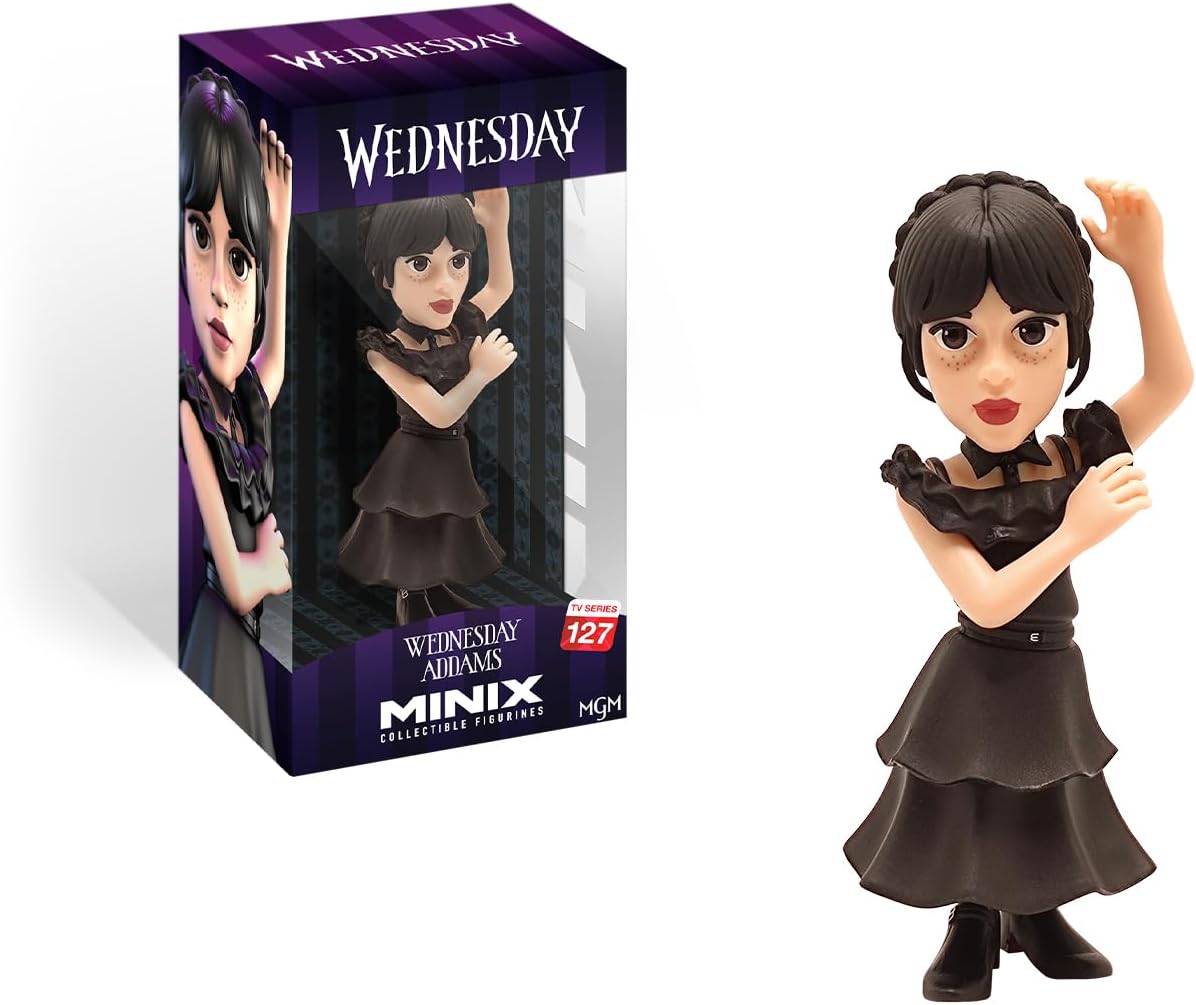 figurine minix wednesday mercredi addams robe