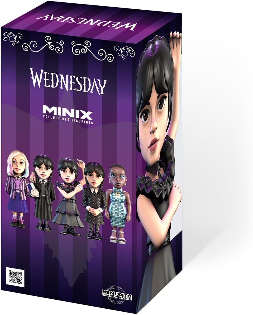 figurine minix wednesday mercredi addams robe 3